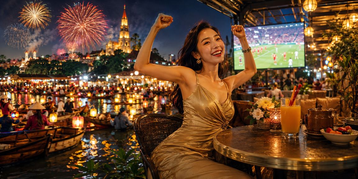 Màn hình hiển thị kết quả cá cược thể thao tại một sòng bài trực tuyến Việt Nam với giao diện sống động